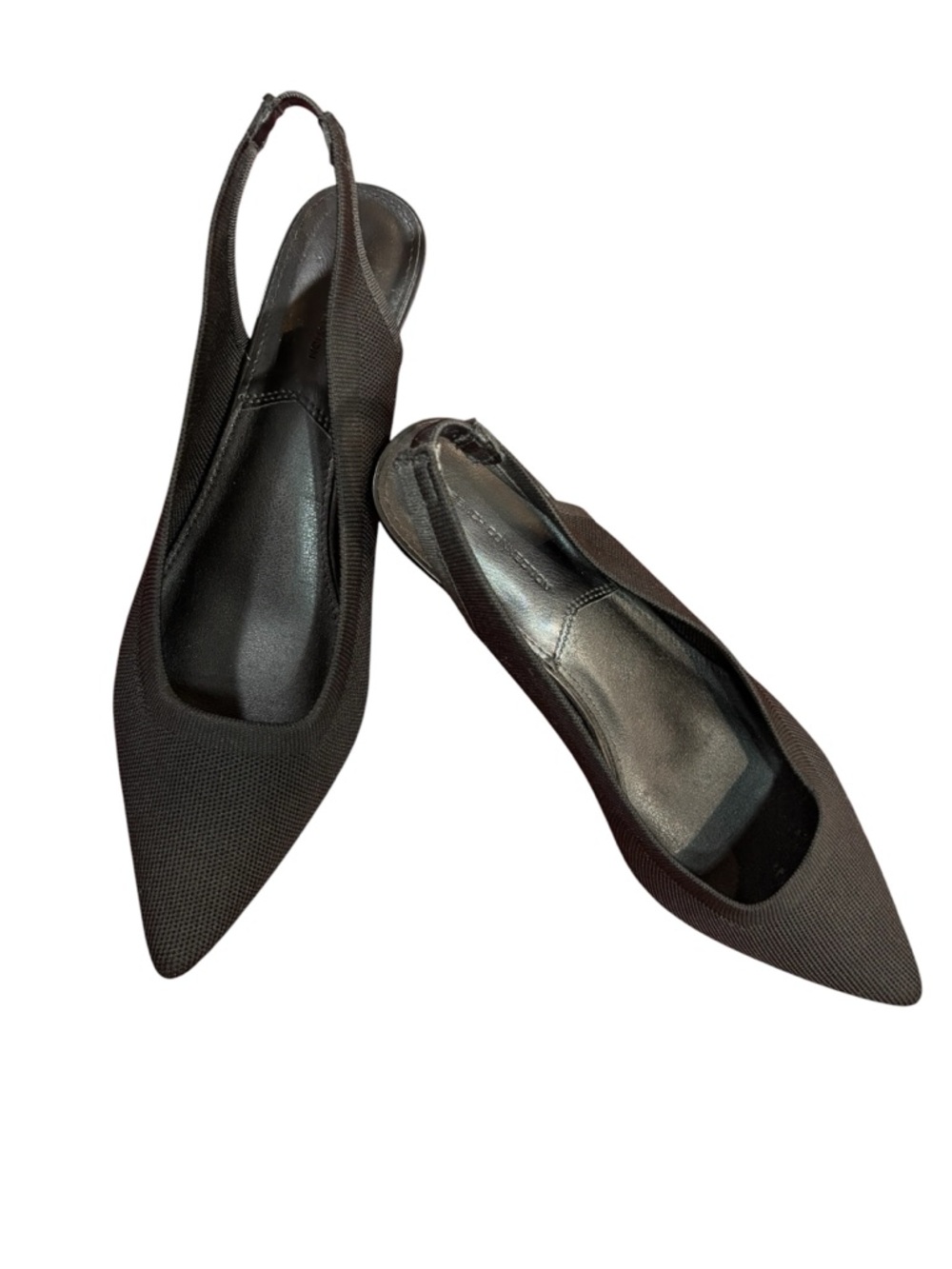 French Connection Black Pointed Slingback Pumps - Women's Elegant Slip-On